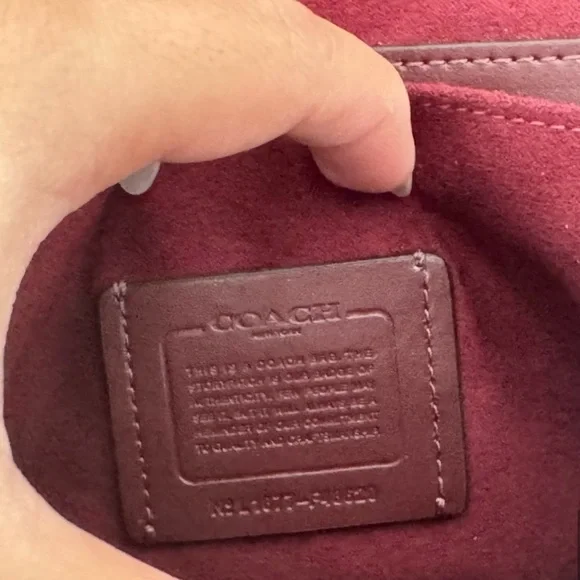 Coach White and Brown Crossbody Bag with Snakeskin - Picture 6 of 6